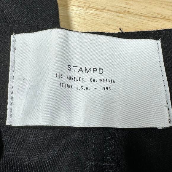Stampd Los Angeles NWT Men's Arden Trousers Cropped Pants Size 36 Tapered Slim - Picture 4 of 11